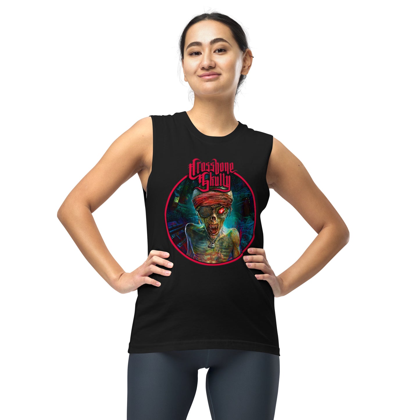 Skully Evil World Machine Muscle Tank