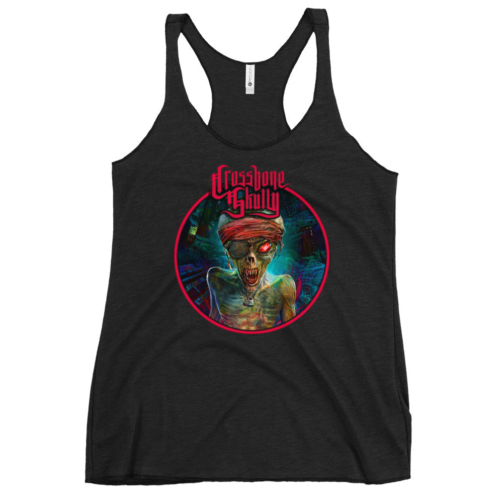 Skully Evil World Machine Women's Racerback Tank