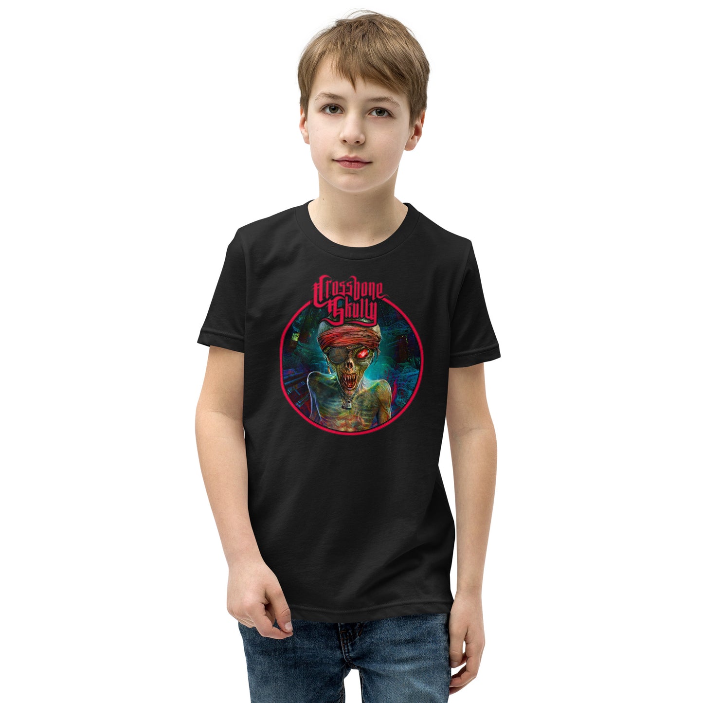 Skully Evil World Machine Youth Short Sleeve T-Shirt