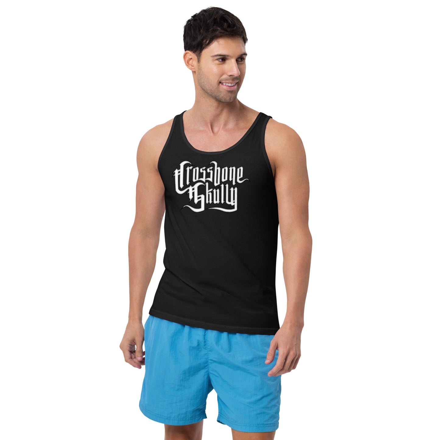 Skully White Logo Unisex Tank Top