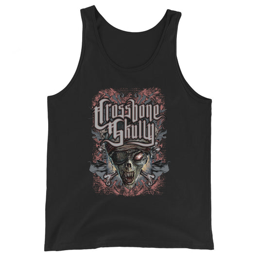 Skully Unisex Silver Tank Top