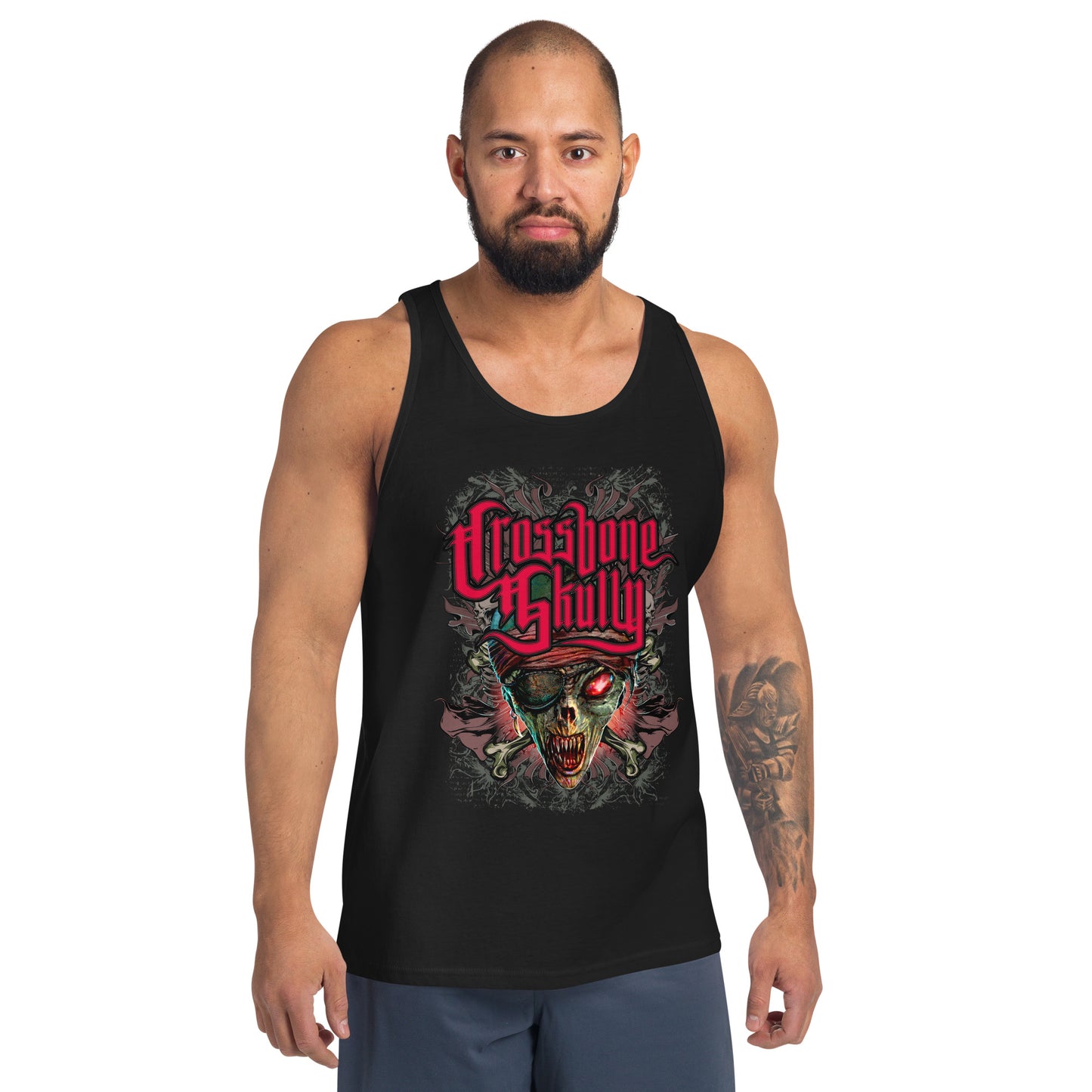 Skully Unisex Red Tank Top