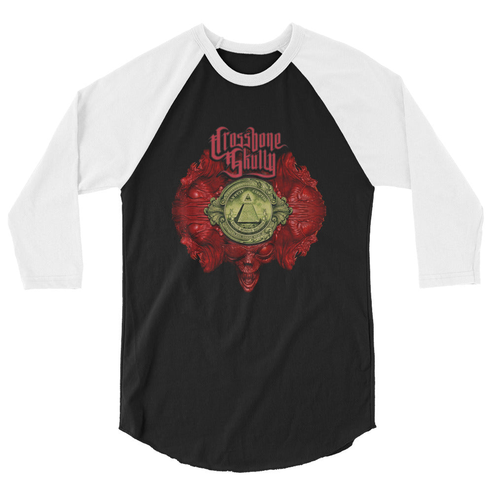 Skully Malus Mundus Machina 3/4 Sleeve T-Shirt