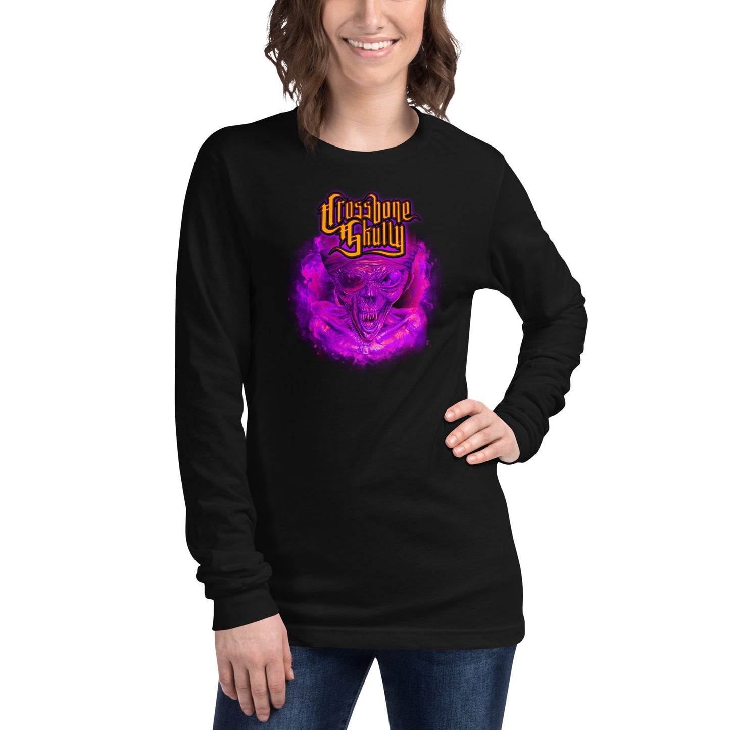 Skully Purple Haze Unisex Long Sleeve Tee