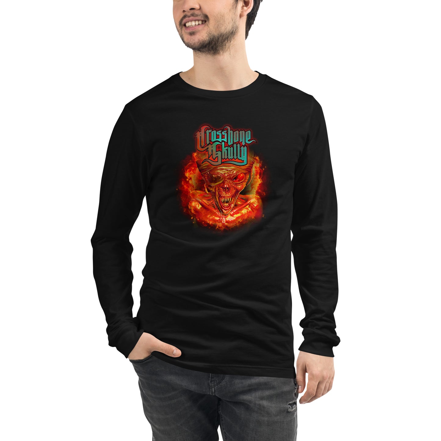 Skully Inferno Unisex Long Sleeve Tee