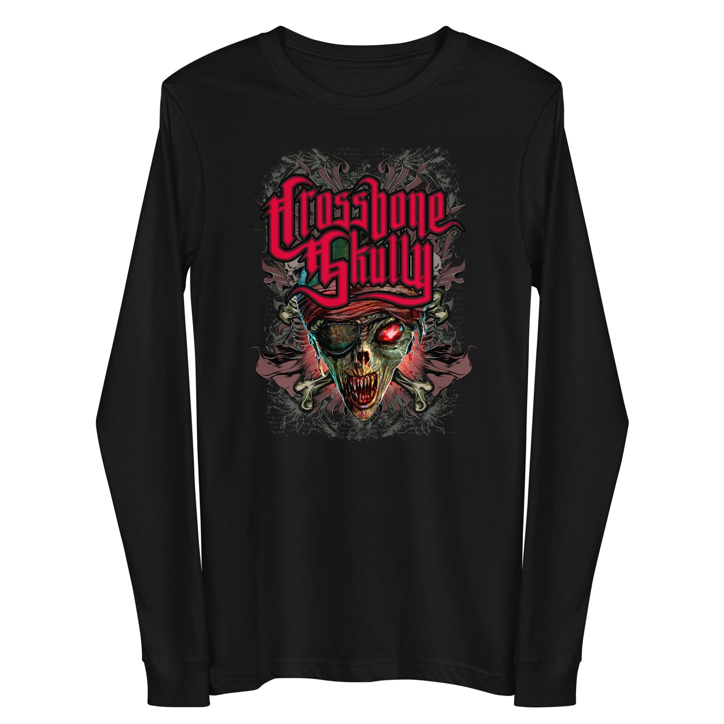 Skully Red Unisex Long Sleeve Tee