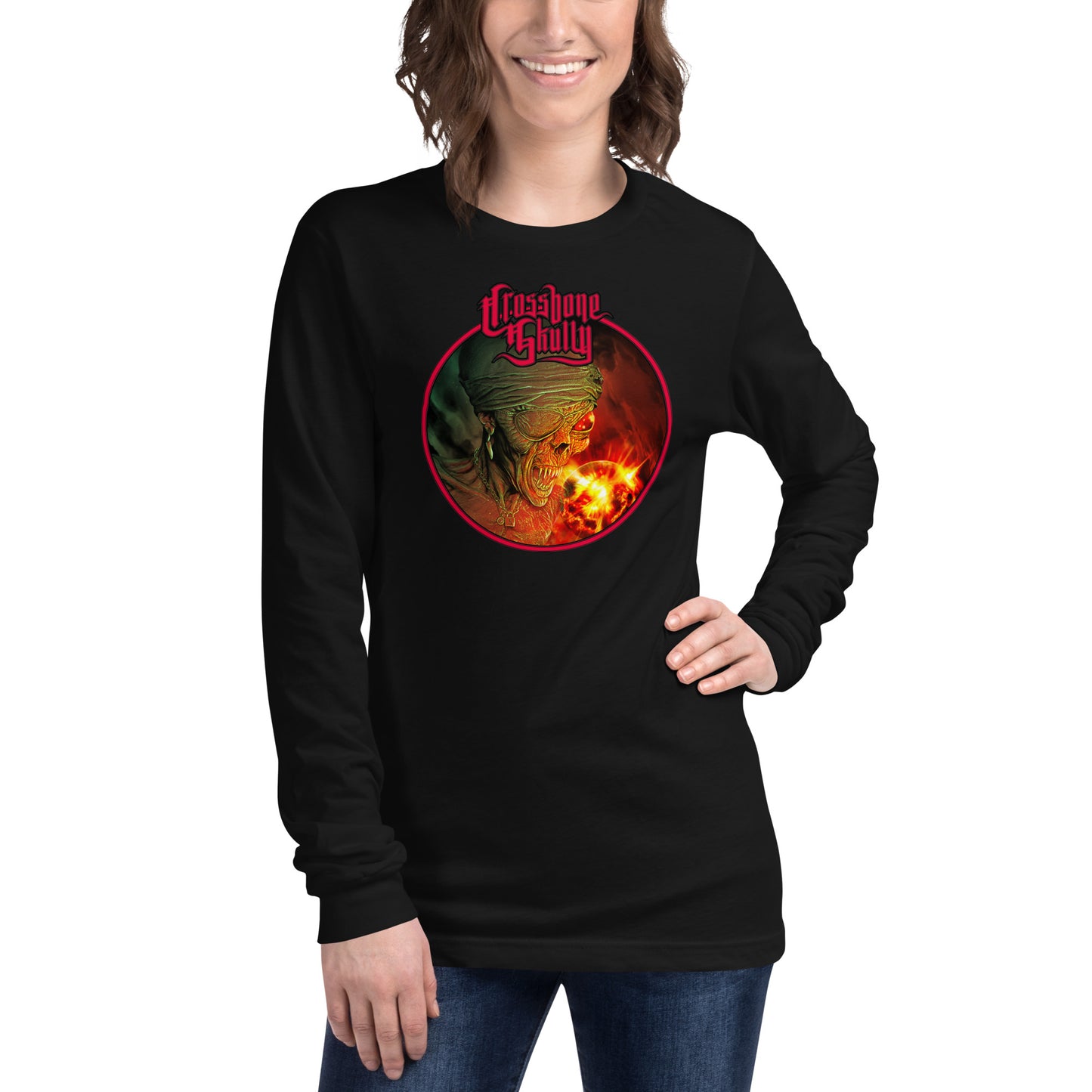 Skully Time Bot Unisex Long Sleeve Tee