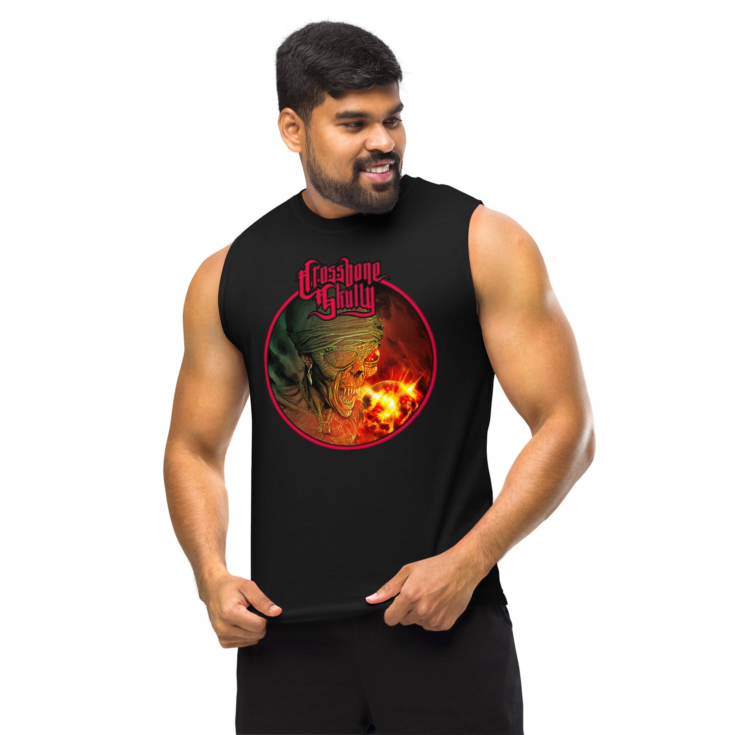 Skully Time Bot Muscle Tank