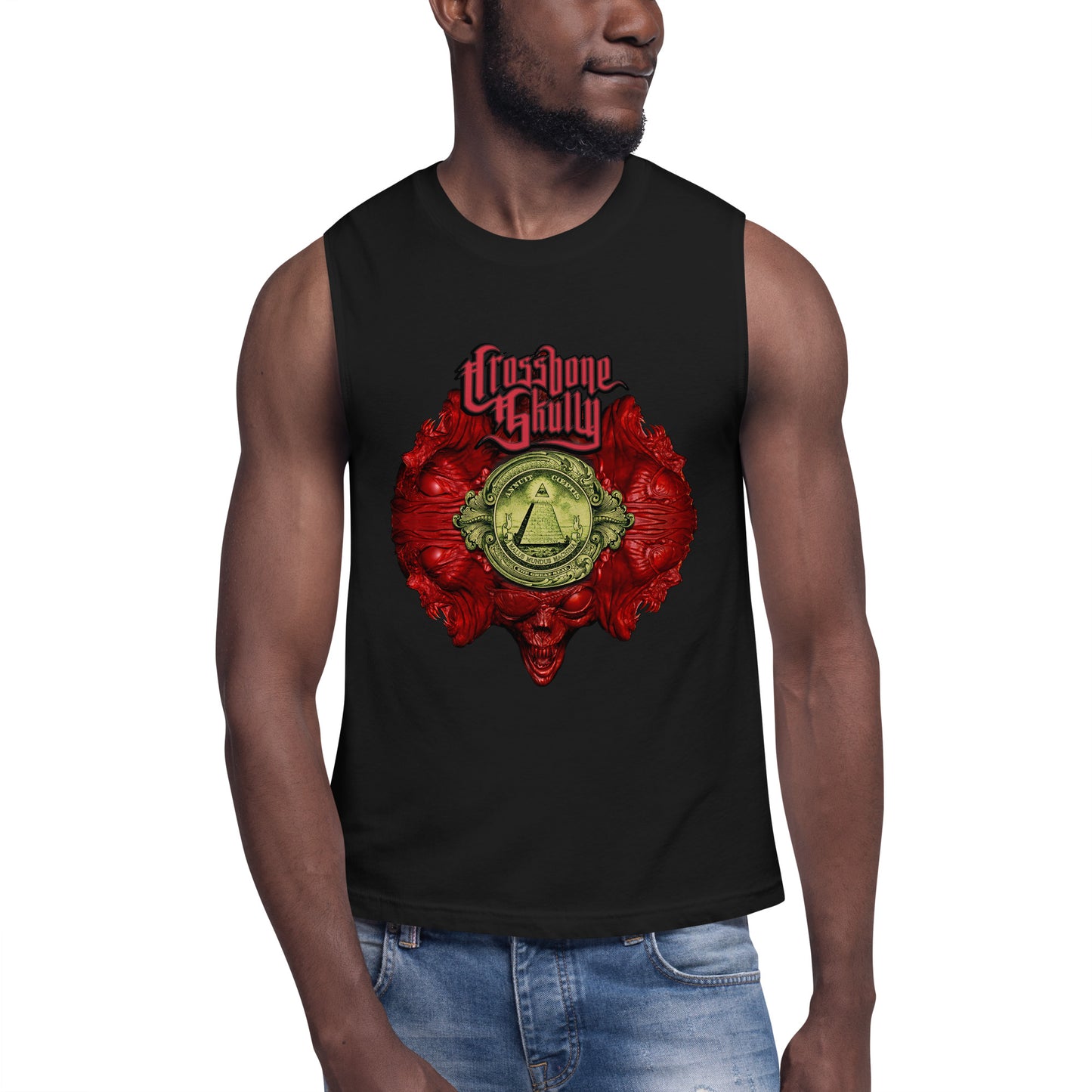 Skully Malus Mundus Machina Muscle Tank