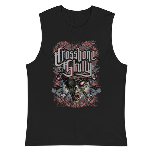 Skully Silver Muscle Tank