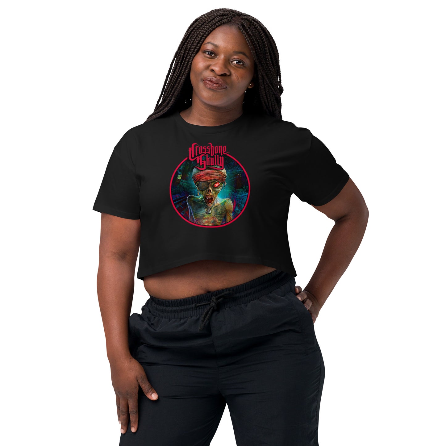 Evil World Machine Crop Top T-Shirt