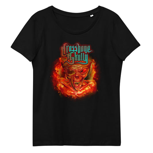 Skully Inferno Women's fitted Eco Tee